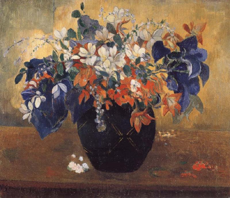 Paul Gauguin A Vase of Flowers Norge oil painting art